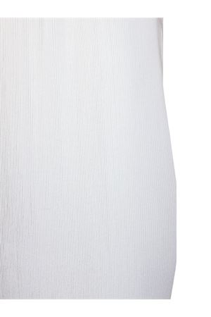 Abito lungo in maglia a coste bianco ALBERTA FERRETTI | A048901032002